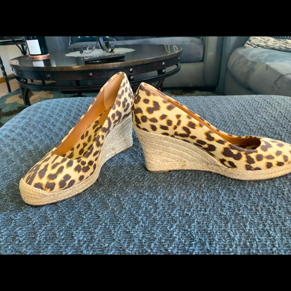 J. Crew Cheetah print espadrille wedges. Sassy and sexy for summer!!